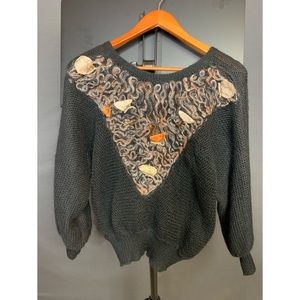 Vintage 80/90’s style backless sweater
